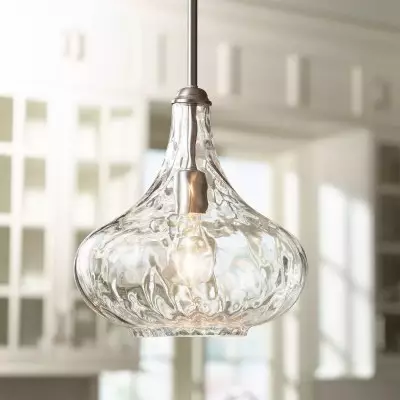 Neville Modern Clear Glass 360 Pendant Light Neville Modern Clear Glass 360 Pendant Light