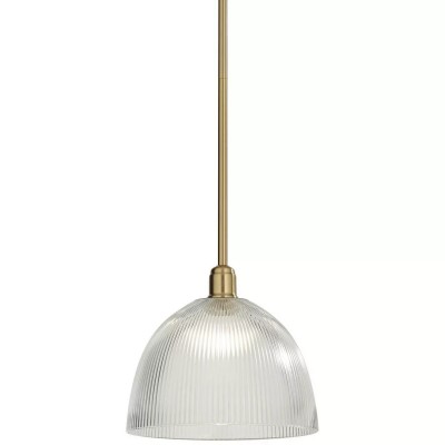 Mellor Modern 12” Ribbed Glass 360 Pendant Light Mellor Modern 12” Ribbed Glass 360 Pendant Light