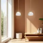 Mellor Modern 12” Ribbed Glass 360 Pendant Light Mellor Modern 12” Ribbed Glass 360 Pendant Light