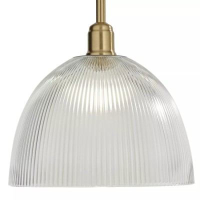 Mellor Modern 12” Ribbed Glass 360 Pendant Light Mellor Modern 12” Ribbed Glass 360 Pendant Light
