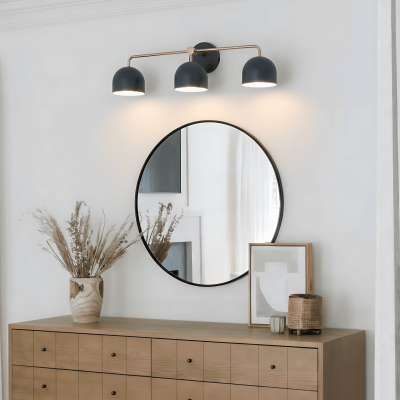 Astair Nordic Metal Multicolored Vanity Sconce Astair Nordic Metal Multicolored Vanity Sconce