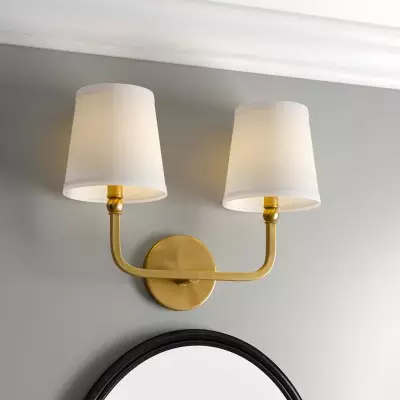 Liryn Minimalist 2/3/4 Heads Fabric Vanity Wall Light Liryn Minimalist 2/3/4 Heads Fabric Vanity Wall Light