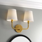 Sinclair Minimalist Glass Double Short Wall Light