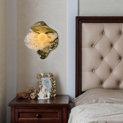 Wolff Japanese Natural Marble LED Wall Light Wolff Japanese Natural Marble LED Wall Light