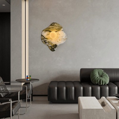 Wolff Japanese Natural Marble LED Wall Light Wolff Japanese Natural Marble LED Wall Light