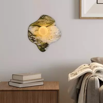 Wolff Japanese Natural Marble LED Wall Light Wolff Japanese Natural Marble LED Wall Light