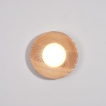 Temperley Japanese Round LED Wood Indoor Wall Light Temperley Japanese Round LED Wood Indoor Wall Light