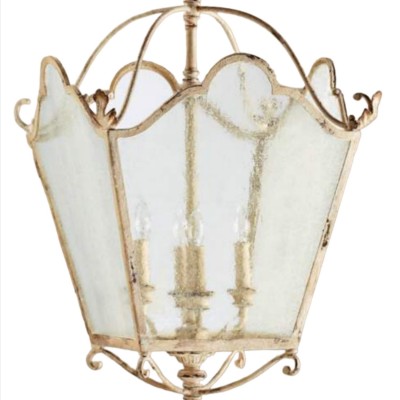 Freud French Vintage 4-Light Glass Pendant Light Freud French Vintage 4-Light Glass Pendant Light