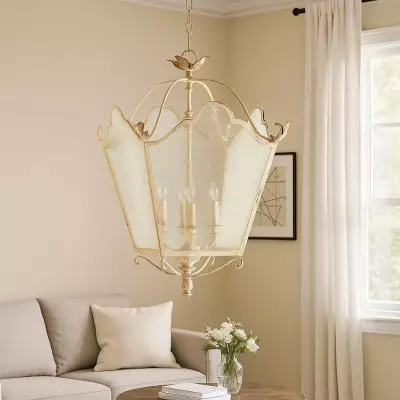 Freud French Vintage 4-Light Glass Pendant Light Freud French Vintage 4-Light Glass Pendant Light