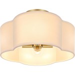 Lisi Modern Fabric Semi Flush Mount Ceiling Light Lisi Modern Fabric Semi Flush Mount Ceiling Light