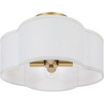 Lisi Modern Fabric Semi Flush Mount Ceiling Light Lisi Modern Fabric Semi Flush Mount Ceiling Light