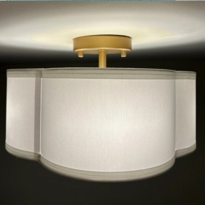 Lisi Modern Fabric Semi Flush Mount Ceiling Light Lisi Modern Fabric Semi Flush Mount Ceiling Light