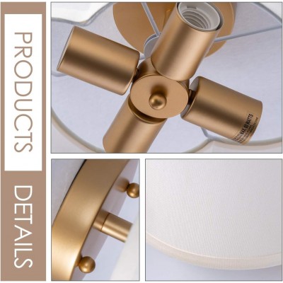 Lisi Modern Fabric Semi Flush Mount Ceiling Light Lisi Modern Fabric Semi Flush Mount Ceiling Light