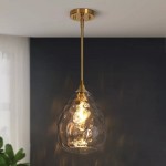Goad Modern Teardrop Ripple Glass Pendant Light Goad Modern Teardrop Ripple Glass Pendant Light