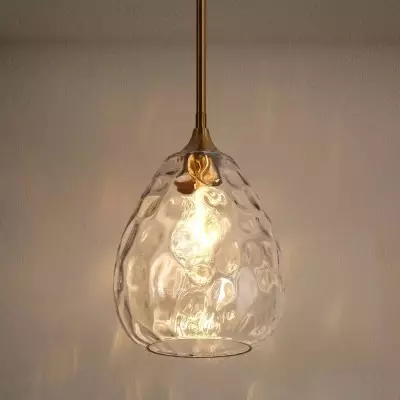 Goad Modern Teardrop Ripple Glass Pendant Light Goad Modern Teardrop Ripple Glass Pendant Light