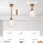 Goad Modern Teardrop Ripple Glass Pendant Light Goad Modern Teardrop Ripple Glass Pendant Light