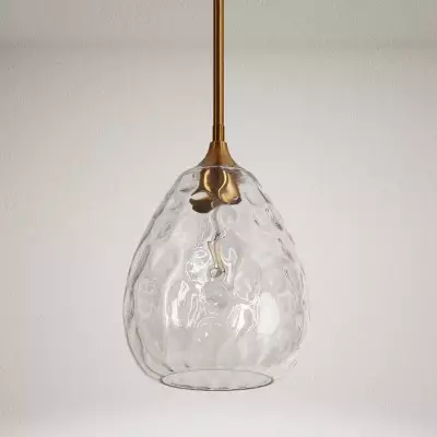 Goad Modern Teardrop Ripple Glass Pendant Light