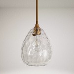 Goad Modern Teardrop Ripple Glass Pendant Light Goad Modern Teardrop Ripple Glass Pendant Light