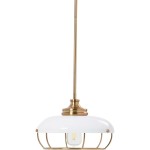 Muir Industrial Caged Dome Metal Pendant Light Muir Industrial Caged Dome Metal Pendant Light