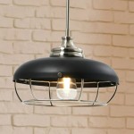 Muir Industrial Caged Dome Metal Pendant Light Muir Industrial Caged Dome Metal Pendant Light