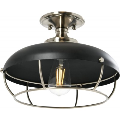 Muir Industrial Caged Dome Metal Semi-Flush Mount Ceiling Light Muir Industrial Caged Dome Metal Semi-Flush Mount Ceiling Light