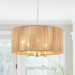 Brisby Striped Frosted Fluted Ceramic Pendant Light