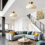 Pugh Retro Pumpkin Glass Semi Flush Mount Ceiling Light Pugh Retro Pumpkin Glass Semi Flush Mount Ceiling Light