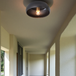 Kalini Farmhouse Round Soft Ceramic Ceiling Light