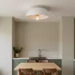 Kalini Farmhouse Round Soft Ceramic Ceiling Light