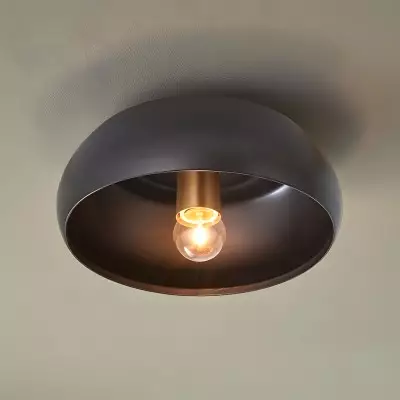 Kalini Farmhouse Round Soft Ceramic Ceiling Light