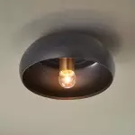 Pugh Retro Pumpkin Glass Semi Flush Mount Ceiling Light Pugh Retro Pumpkin Glass Semi Flush Mount Ceiling Light