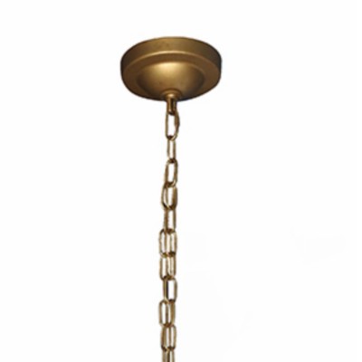 Jock French Gold Wagon Wheel Candle-Shaped Metal Chandelier Jock French Gold Wagon Wheel Candle-Shaped Metal Chandelier