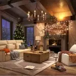 Jock French Gold Wagon Wheel Candle-Shaped Metal Chandelier