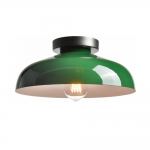 Kronle Schoolhouse Milky White Glass Ceiling Light