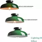 Kinneir Industrial Macarons Semi Flush Mount Metal Ceiling Light