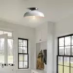 Kinneir Industrial Macarons Semi Flush Mount Metal Ceiling Light