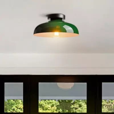 Kinneir Industrial Macarons Semi Flush Mount Metal Ceiling Light Kinneir Industrial Macarons Semi Flush Mount Metal Ceiling Light