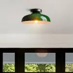 Kinneir Industrial Macarons Semi Flush Mount Metal Ceiling Light