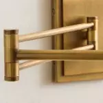 Lutyens Wabi-sabi Iron Swing Arm Fabric Wall Light