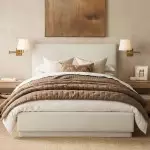 Lutyens Wabi-sabi Iron Swing Arm Fabric Wall Light