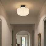 Kronle Schoolhouse Milky White Glass Ceiling Light