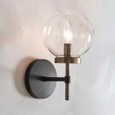 Hempel Minimalist Glass Globe Wall Light Hempel Minimalist Glass Globe Wall Light