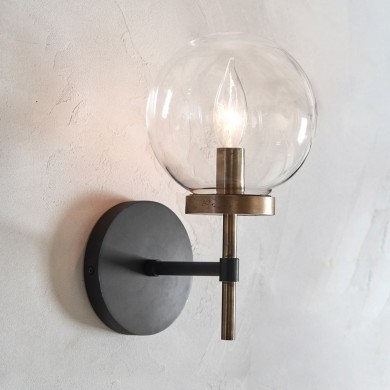 Hempel Minimalist Glass Globe Wall Light