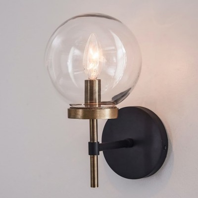 Hempel Minimalist Glass Globe Wall Light Hempel Minimalist Glass Globe Wall Light