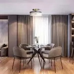 Karen Minimalist Glass Ribbed 3-Light Semi Flush Ceiling Light