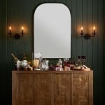 Calvert Vintage Candle Shape Metal 1/2 Light Wall Light