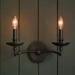 Calvert Vintage Candle Shape Metal 1/2 Light Wall Light