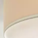 Toren Modern Linen Fabric Drum Flush Mount Ceiling Light