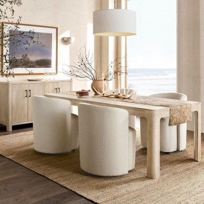 Toren Modern White Linen Drum Pendant Light