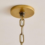 Toren Modern White Linen Drum Pendant Light